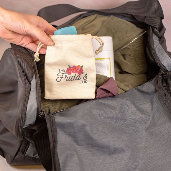 Frida's Menstrual Cup Trio: 3 Sizes (S, M, L) with Pouch & Cleaning Brush - Picture 7 of 10